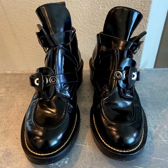 Balenciaga Ceinture Cut Out Creeper Ankle boots - Picture 3 of 16